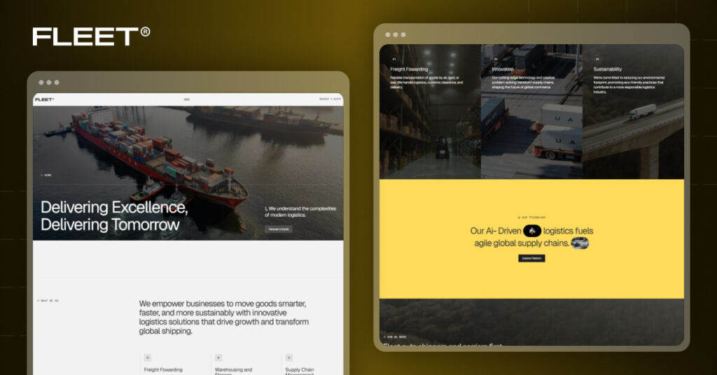 Fleet - Transportation Website Webflow Template