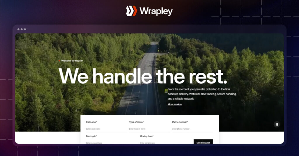 Wrapley- Transportation Website Webflow Template