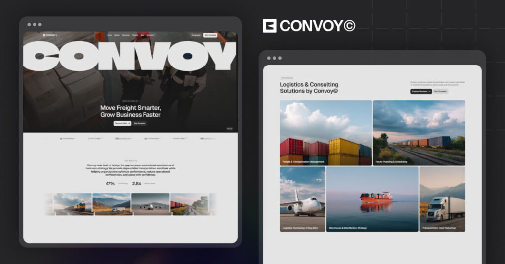 Convoy - Transportation Website Webflow Template