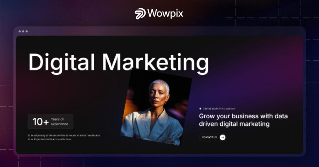 Wowpix Website Webflow Template