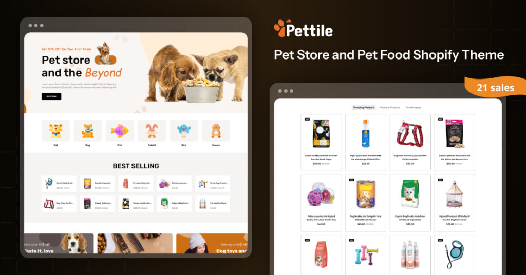 Pettile - Pet Store and Pet Food Shopify Theme