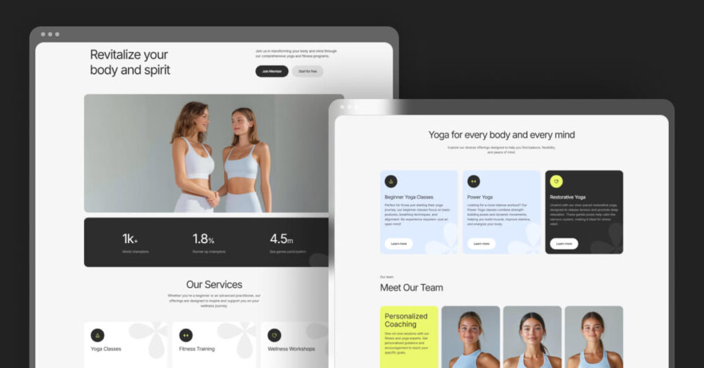 Momentus - Wellness and Fitness Website Webflow Template