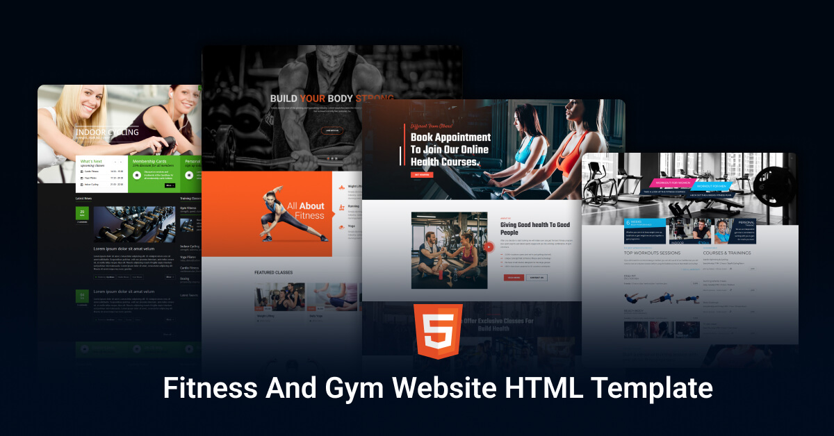 Fitness and Gym Business Website HTML Template