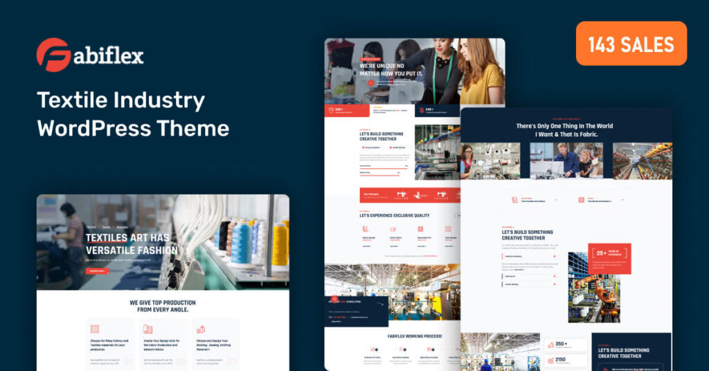 Fabiflex - Textile Industry WordPress Theme