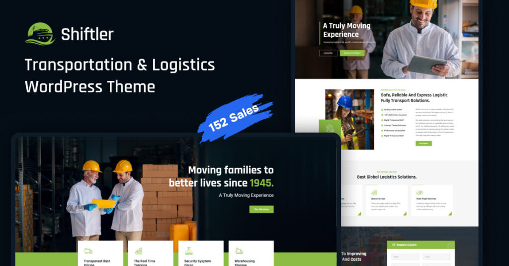 Shiftler – Transportation & Logistics WordPress Theme