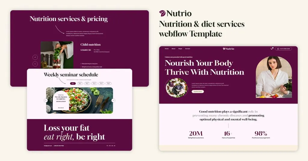 1200x628 1024x536 3 Nutrio- Health Website Webflow Template