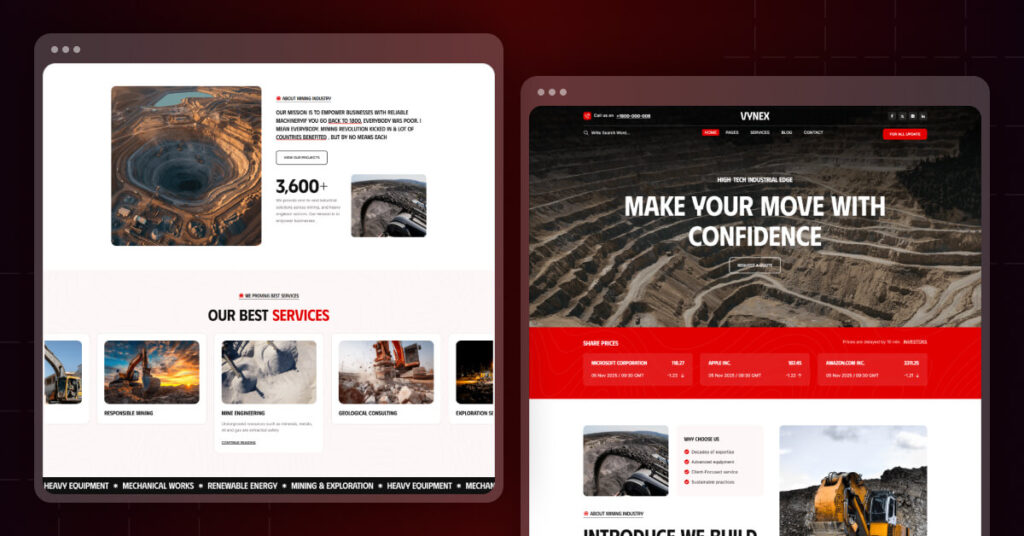 Vynex– The Ultimate Mining & Industrial WordPress Theme
