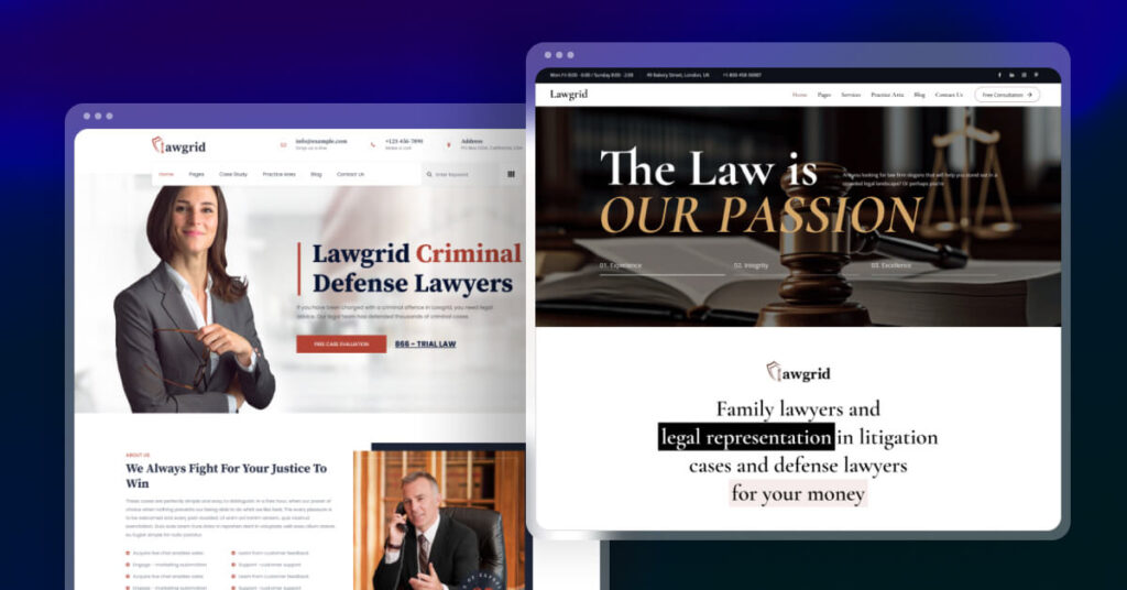 Lawgrid - Lawyer & Attorney WordPress Theme
