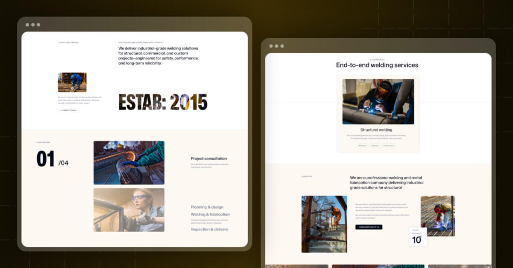 Forgeo – Welding Website Webflow Template