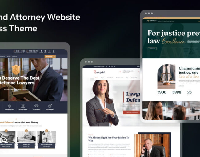 Lawyer and Attorney Website Business WordPress Theme 2026