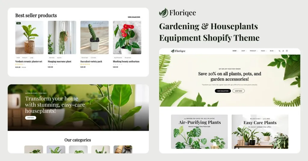 Floriqee- House Plants and Gardening Shopify Theme
