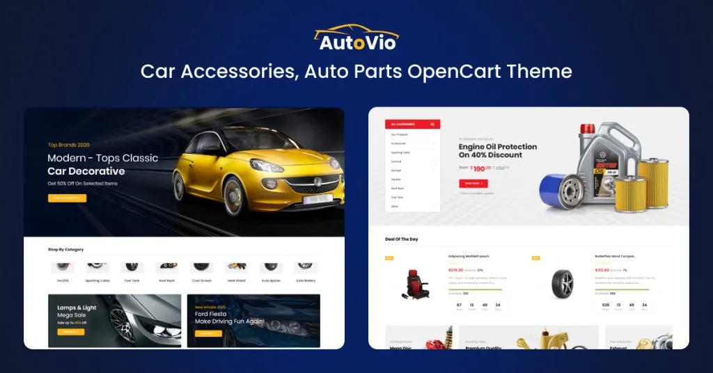 Autovio 1024x536 1 Autovio - Car Accessories, Auto Parts OpenCart Theme