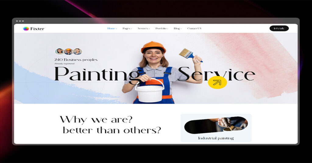 Fixter - Painting Services & Handyman Industry WordPress Theme