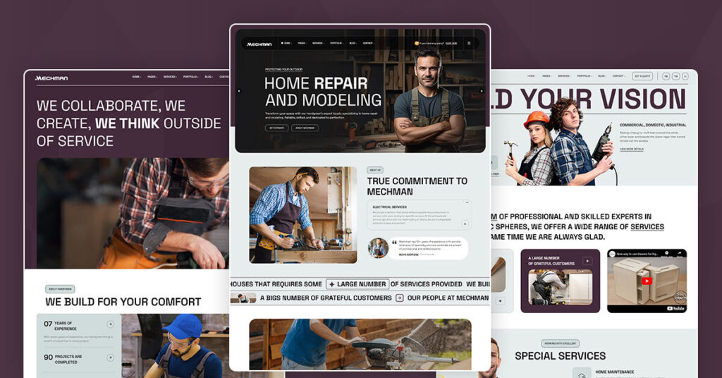 Mechman – Handyman Website WordPress Theme