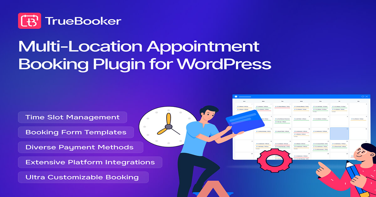 Multi Location Appointment Booking Plugin for WordPress Websites