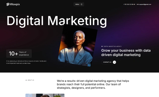 Digital Marketing Agency Website Webflow Template