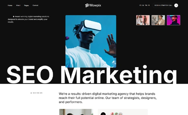 Digital Marketing Agency Website Webflow Template
