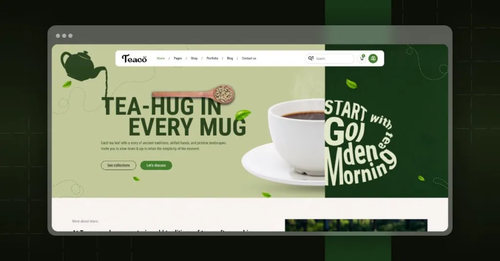 Tea Company and Organic Store WordPress Theme