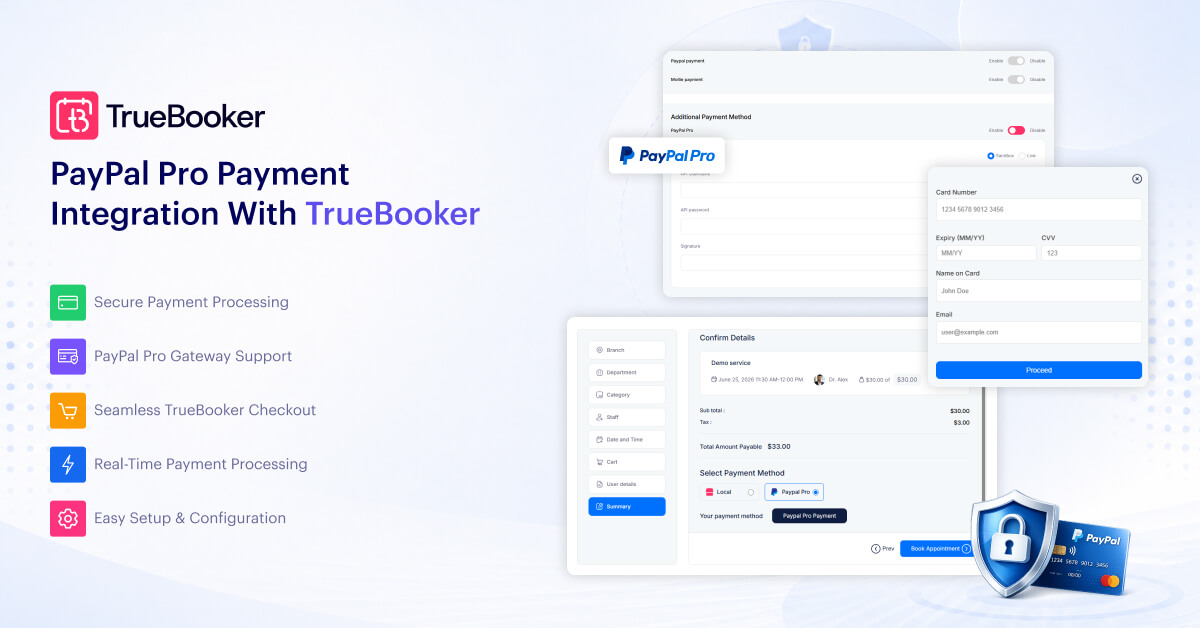 1200x628 PayPal Pro Payment Integration for TrueBooker