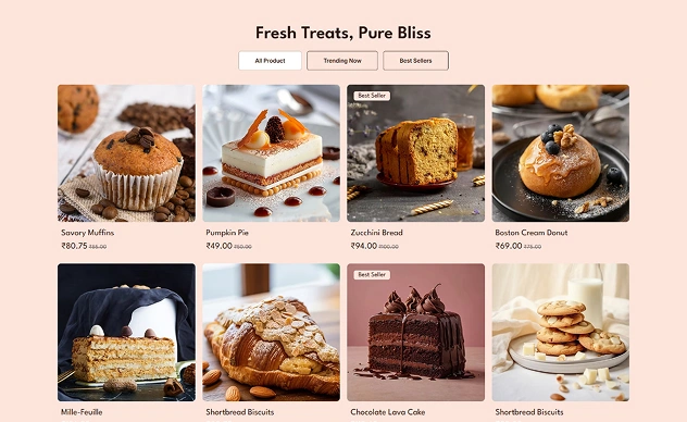 Delizia- Bakeries & Dessert Brands Website Wix template