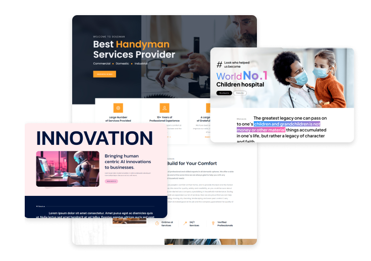 Premium HTML Templates Website Design By ThemetechMount