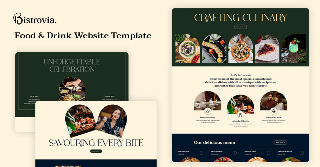 Bistrovia- Restaurant Website Webflow Template