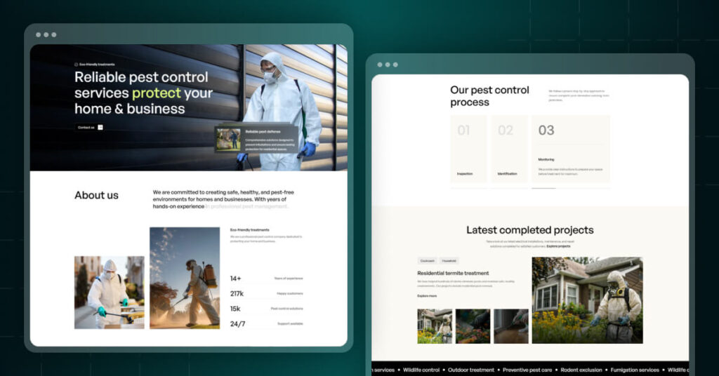 Bugshield – Pest Control Service Website Webflow Template