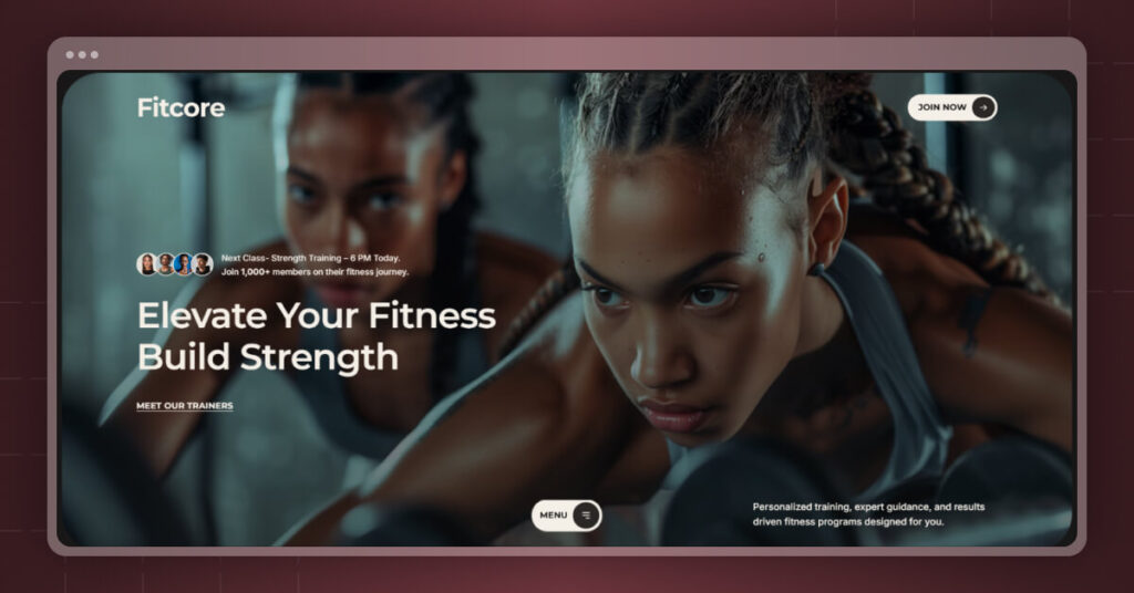 Fitcore- Gym and Fitness Website Webflow Template
