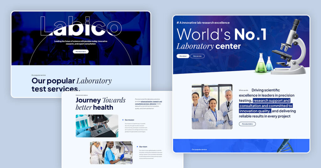 Labico- Laboratory Website Webflow Template