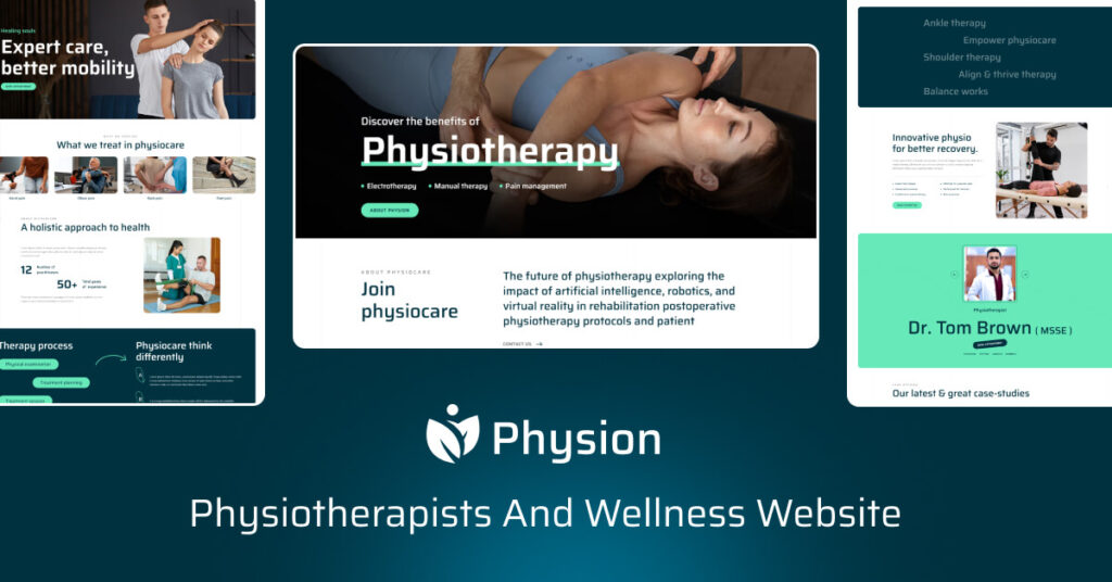 Physion- Physiotherapists & Therapists Website Webflow Template