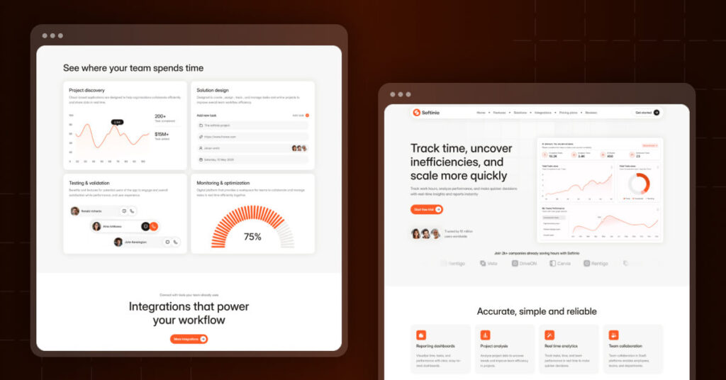 Softinio Softinio · SaaS & Startup Framer Template