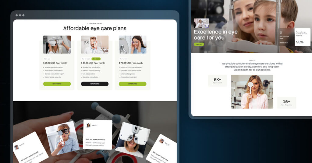 Vizzon- Optician Website Webflow Template