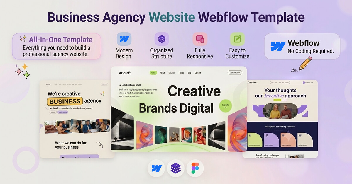 all in one 1 Best Business Agency Website Webflow Templates 2026