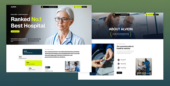 alvion Medical & Healthcare Framer Template