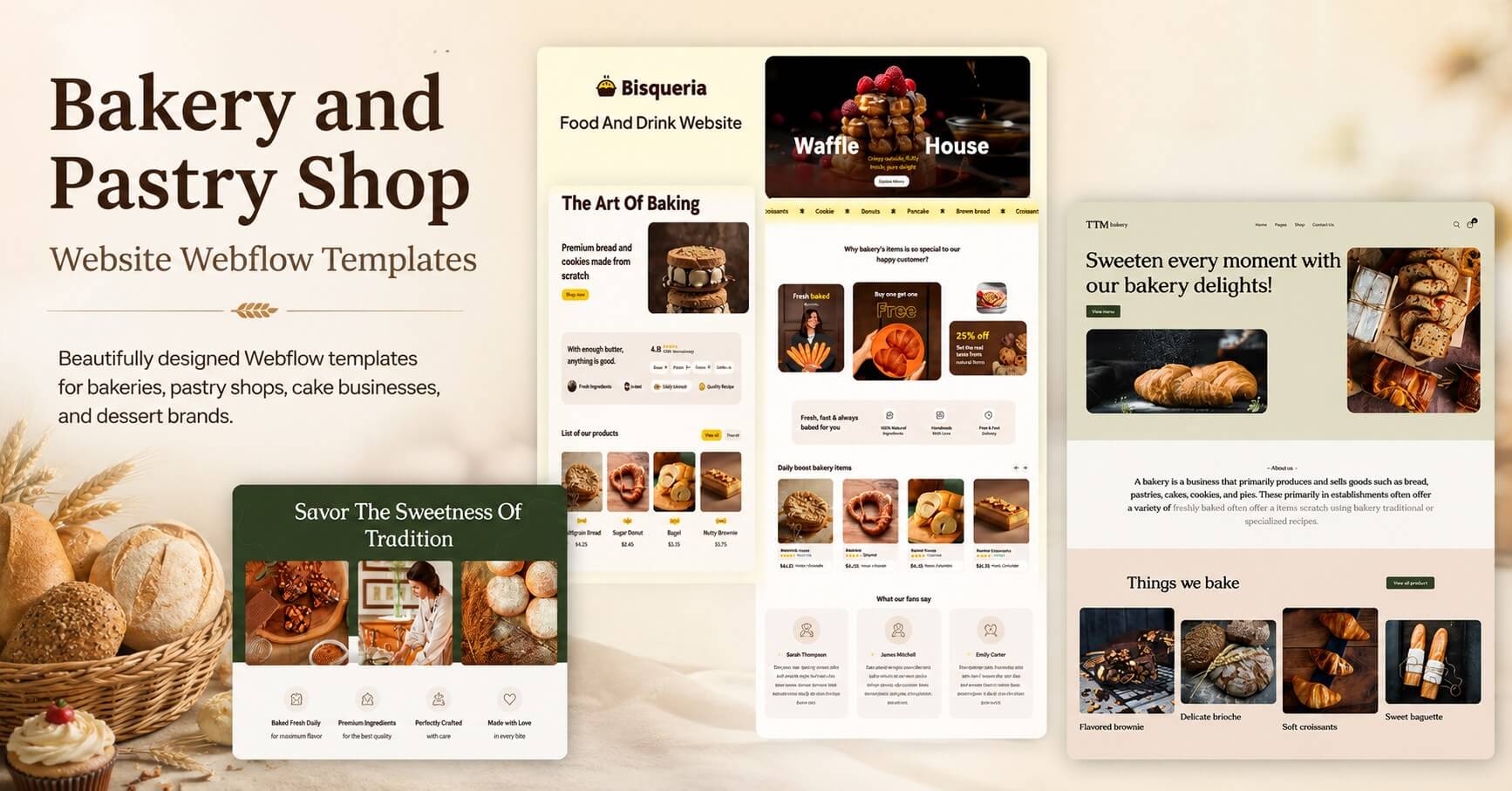 bakery pastry webflow templates compressed 1 Bakery and Pastry Shop Website Webflow Templates For 2026