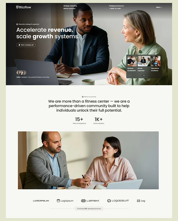 Bizzflow- Sales & Business Development Website Webflow Template