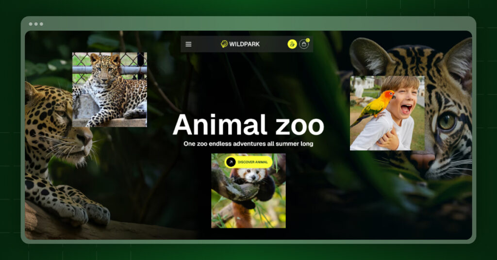 Wildpark- Animal Jungle Safari Website Webflow Template
