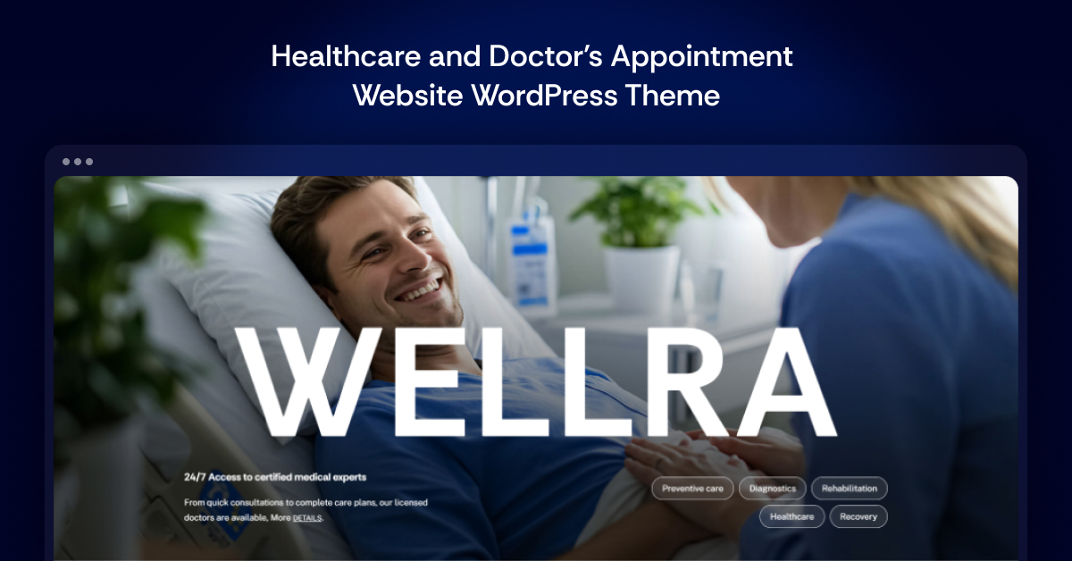 Healthcare and Doctor Appointment WordPress Theme-Wellra