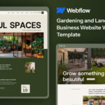 Gardening and Landscaping Business Websites Webflow Template