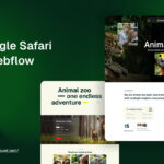 Animal Jungle Safari Website Webflow Template