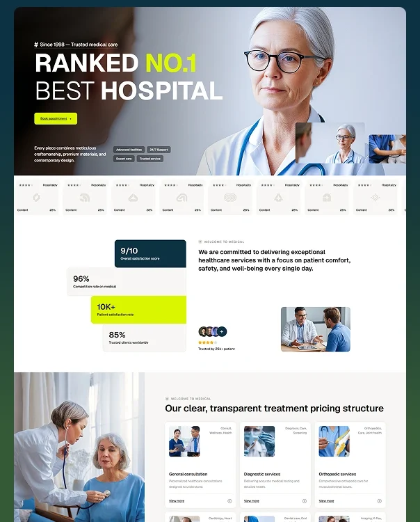 Vitalex- Medical Website Webflow Template