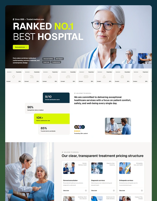 Vitalex- Medical Website Webflow Template